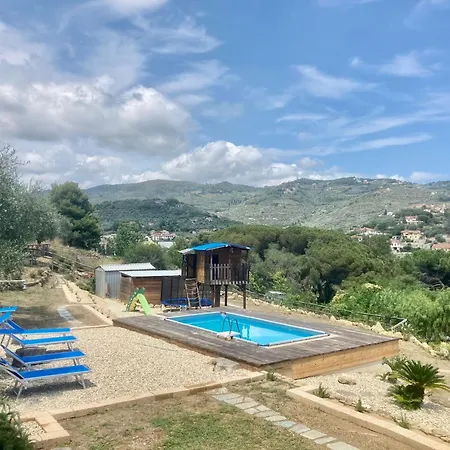 La Casa Di Martina, Con 1 Piscina 1 Piscina Bimbi E Parco Giochi * Caramagna Ligure
